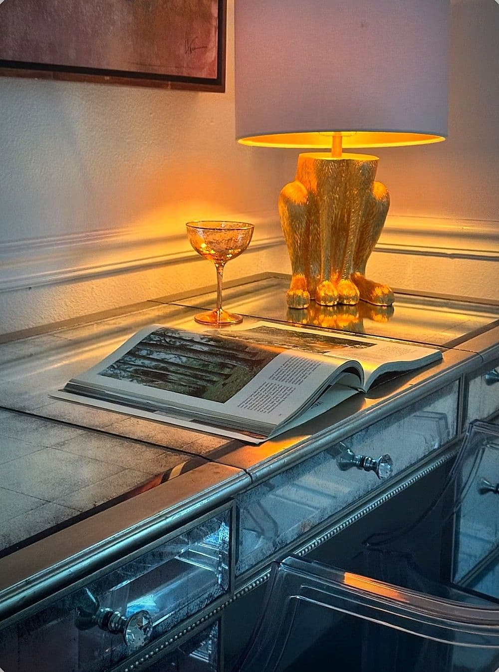 A bedside detail in the Esplanade Suite